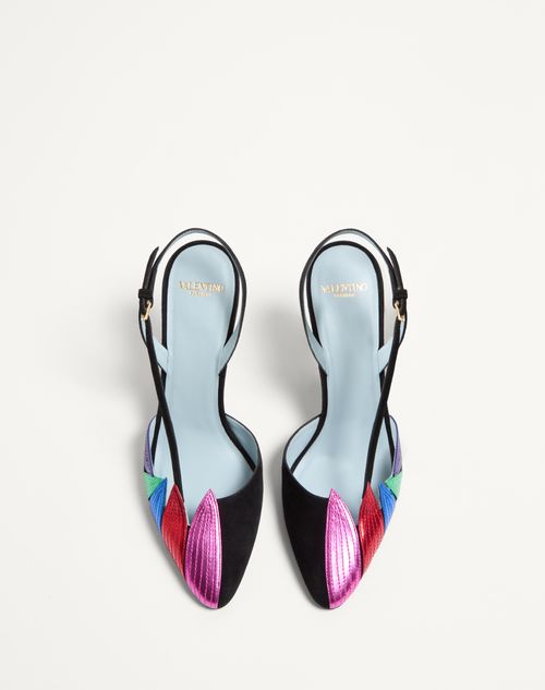 Valentino ZAPATOS DE TACÓN FOLIEFOLIAGE DE GAMUZA DE 90 MM Tienda de fábrica