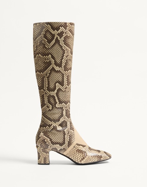 Valentino BOTA EQUIVOQUE DE PITÓN CON TACÓN DE 60 MM En oferta