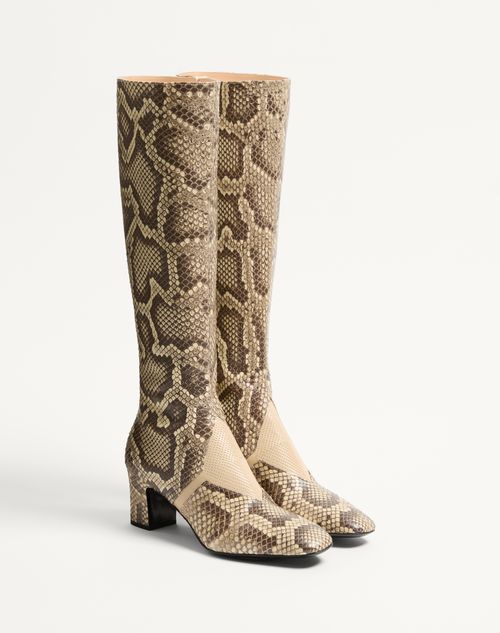 Valentino BOTA EQUIVOQUE DE PITÓN CON TACÓN DE 60 MM En oferta