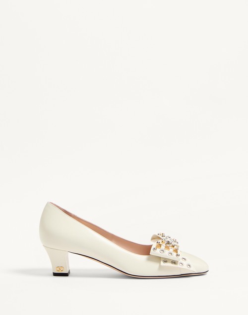 Valentino ZAPATO BOWOW DE CABRITILLA CON STUDS Y TACÓN DE 45 MM