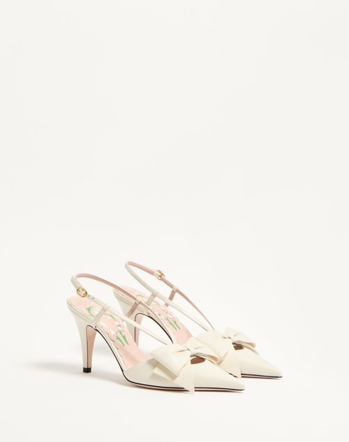Valentino ZAPATO BOWOW DE CABRITILLA CON CORREA TRASERA Y TACÓN DE 45 MM Ofertas de temporada