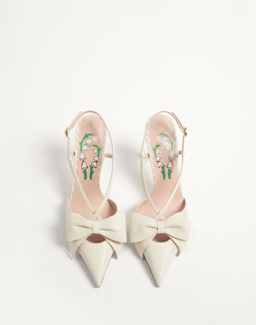 Valentino ZAPATO BOWOW DE CABRITILLA CON CORREA TRASERA Y TACÓN DE 45 MM Ofertas de temporada