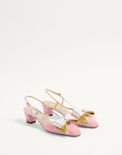 Valentino ZAPATO BOWOW DE MOIRÉ CON CORREA TRASERA Y TACÓN DE 45 MM Devoluciones gratuitas