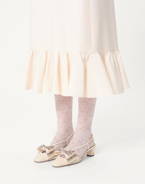 Valentino ZAPATO BOWOW DE CABRITILLA CON CORREA TRASERA ESPEJOS Y CRISTALES Y TACÓN DE 45 MM Outlet