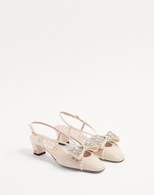 Valentino ZAPATO BOWOW DE CABRITILLA CON CORREA TRASERA ESPEJOS Y CRISTALES Y TACÓN DE 45 MM Outlet