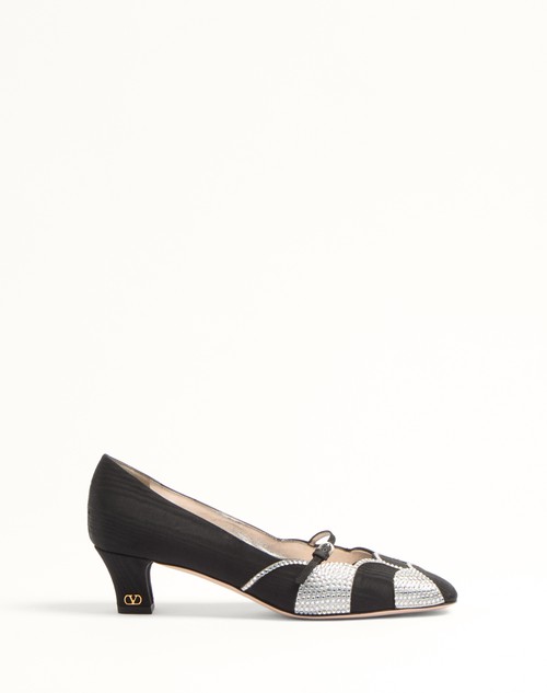 Valentino ZAPATO BOWOW DE MOIRÈ CON CRISTALES Y TACÓN DE 45MM Rebajas