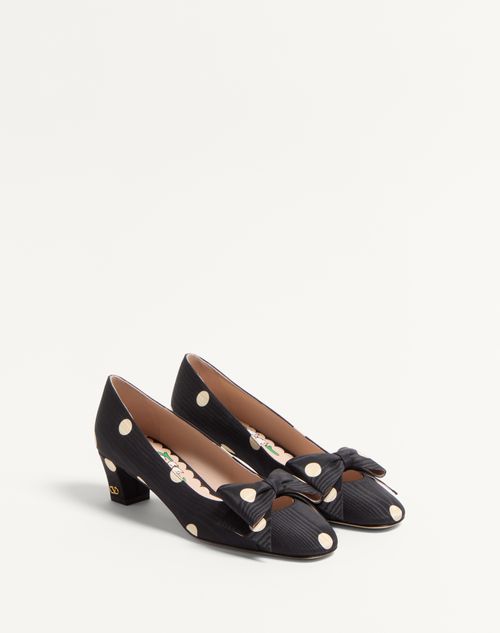 Valentino PUMP BOWOW DE TELA MOIRÉ PLUS DE POIS CON TACÓN DE 45 MM Ofertas