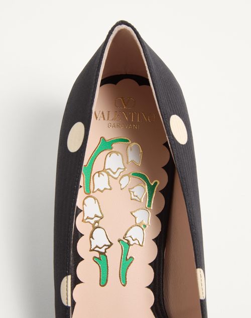 Valentino PUMP BOWOW DE TELA MOIRÉ PLUS DE POIS CON TACÓN DE 45 MM Ofertas
