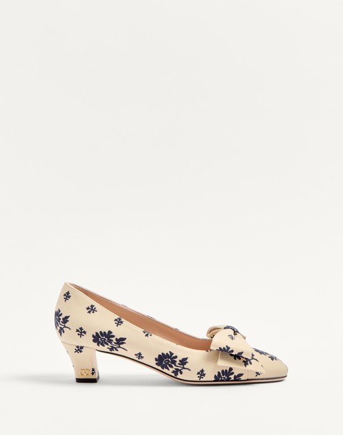 Valentino ZAPATO BOWOW DE TELA PAPIER FLORAL CON TACÓN DE 45 MM Venta caliente