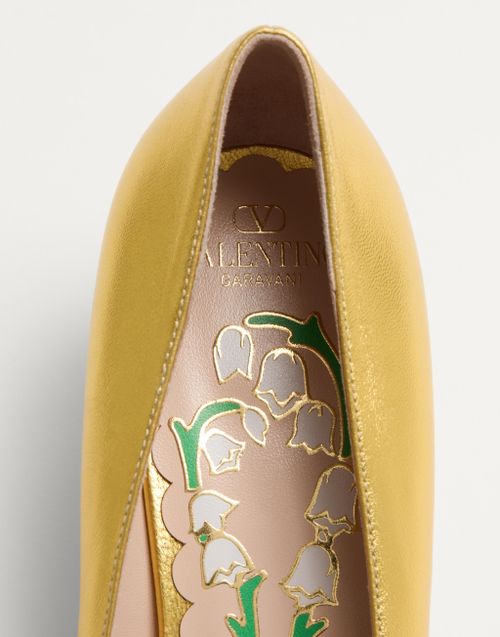 Valentino ZAPATO BOWOW DE CUERO NAPA LAMINADO CON TACÓN DE 45 MM En oferta