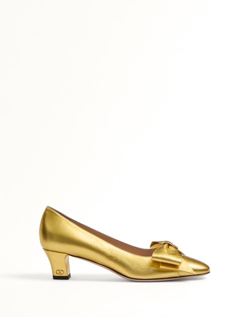 Valentino ZAPATO BOWOW DE CUERO NAPA LAMINADO CON TACÓN DE 45 MM Gran oferta