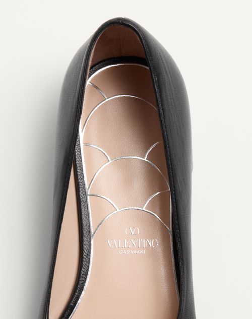 Valentino BALLERINA PRESHOES ESTILO MERCEDITAS DE CABRITILLA CON BOTÓN DE JOYERÍA Y TACÓN DE 20 MM Descuento