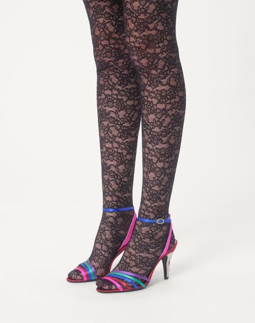 Valentino SANDALIA LADYCRUSH DE SATÉN CON CRISTALES Y TACÓN DE 85 MM Oferta especial