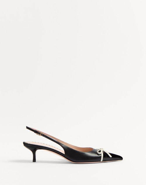 Valentino ZAPATO DE SALÓN DESTALONADOS BEPOINTY DE CHAROL Y CABRITILLA CON TACÓN DE 45 MM