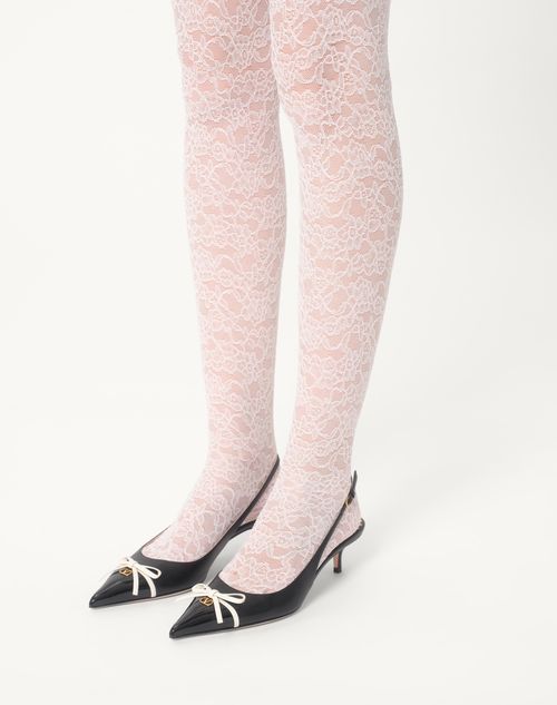 Valentino ZAPATO DE SALÓN DESTALONADOS BEPOINTY DE CHAROL Y CABRITILLA CON TACÓN DE 45 MM ÚLTIMAS EDICIONES