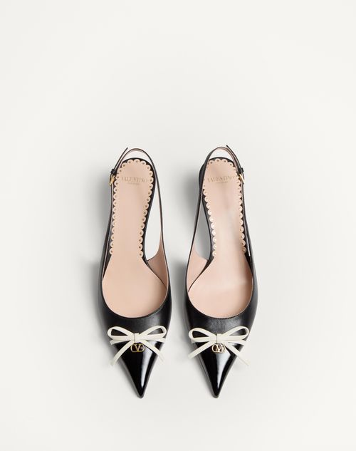 Valentino ZAPATO DE SALÓN DESTALONADOS BEPOINTY DE CHAROL Y CABRITILLA CON TACÓN DE 45 MM ÚLTIMAS EDICIONES
