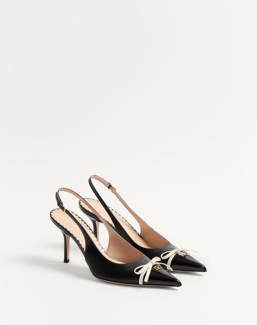 Valentino ZAPATO DE SALÓN DESTALONADOS BEPOINTY DE CHAROL Y CABRITILLA CON TACÓN DE 80 MM Último día