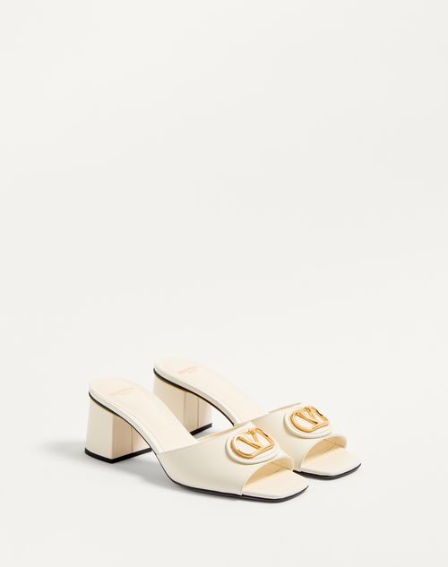 Valentino SANDALIA SIN TALÓN VLOGO SIGNATURE DE CUERO DE BECERRO CON TACÓN DE 60 MM Ahorra y exporta