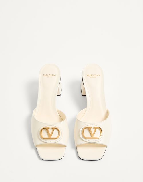 Valentino SANDALIA SIN TALÓN VLOGO SIGNATURE DE CUERO DE BECERRO CON TACÓN DE 60 MM En oferta