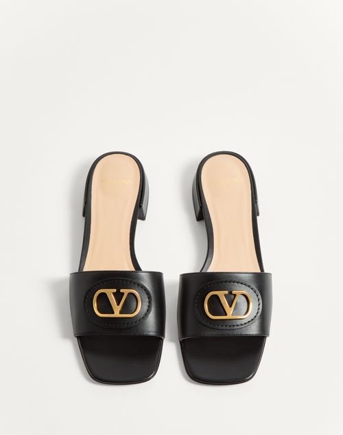 Valentino SANDALIA SIN TALÓN VLOGO SIGNATURE DE CUERO DE BECERRO CON TACÓN DE 20 MM Libre de impuestos