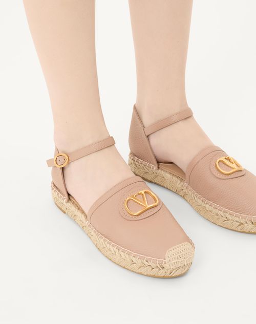 Valentino BAILARINA VLOGO SIGNATURE EN CUERO DE BECERRO GRANEADO DE 25 MM Devoluciones gratuitas