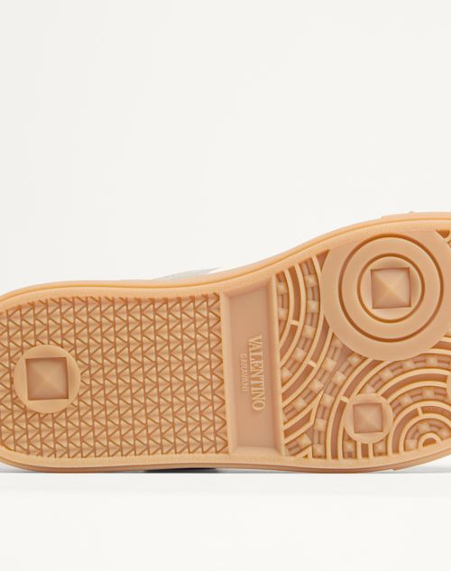 Valentino ZAPATILLA DEPORTIVA UPVILLAGE DE CUERO DE BECERRO LAMINADO CON BANDA DE CUERO NAPA DE BECERRO Outlet online