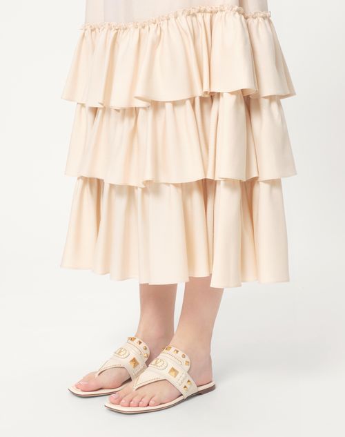 Valentino SANDALIA DE TIRA PLASTER CASTER DE CUERO DE CABRA Rebajas de fábrica