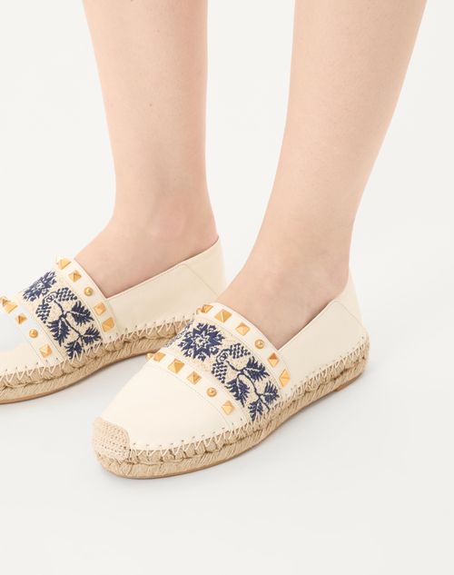 Valentino ALPARGATA DE NAPA CON BORDADO DE UVAS 20MM Tienda