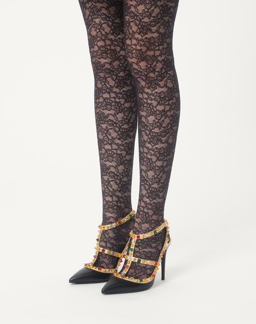 Valentino ZAPATO ROCKSTUD CON CABUJONES Y CRISTALES CON TACÓN DE 100 MM Último día