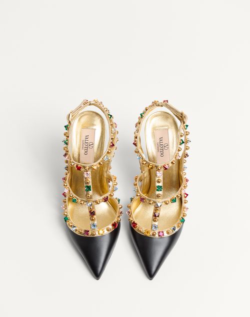 Valentino ZAPATO ROCKSTUD CON CABUJONES Y CRISTALES CON TACÓN DE 100 MM Último día