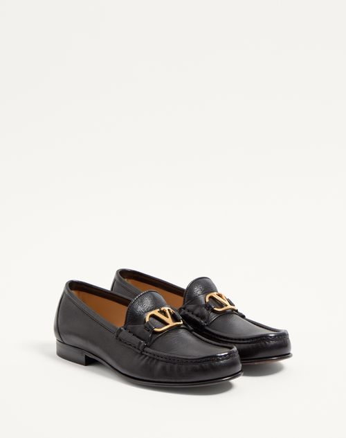 Valentino MOCASÍN DE BÚFALO VLOGO SIGNATURE CON TACÓN DE 20 MM Promoción trimestral