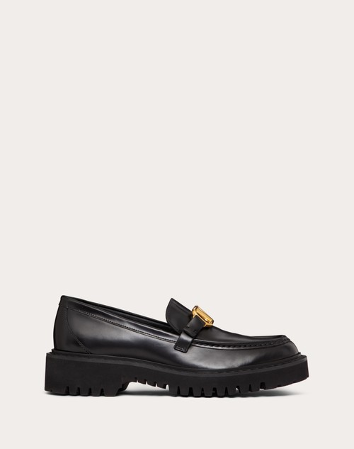 Valentino MOCASINES DE CUERO DE BECERRO CON EL VLOGO SIGNATURE