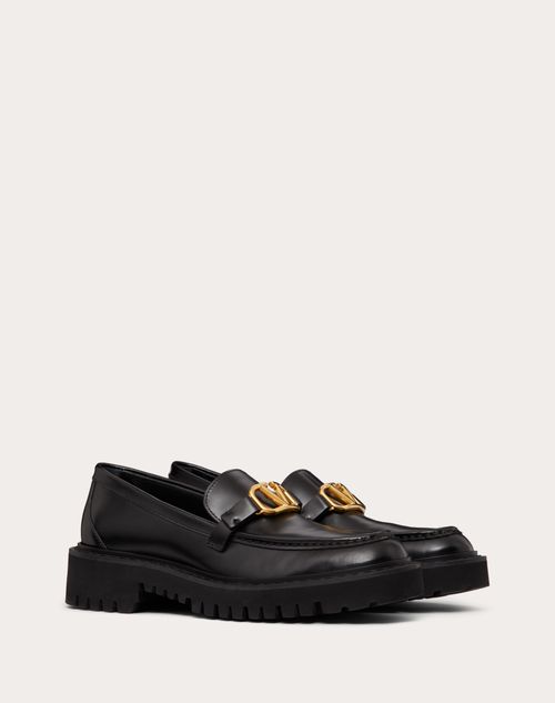 Valentino MOCASINES DE CUERO DE BECERRO CON EL VLOGO SIGNATURE Superdescuento