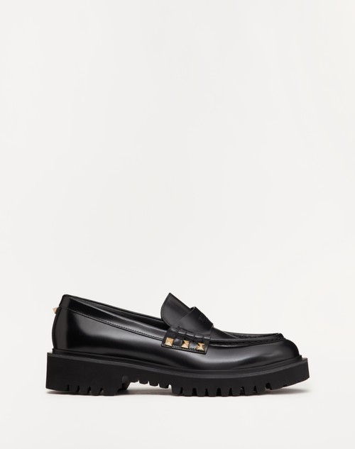 Valentino MOCASÍN ROCKSTUD DE CUERO DE BECERRO