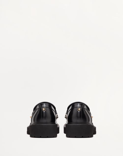 Valentino MOCASÍN ROCKSTUD DE CUERO DE BECERRO Grandes descuentos