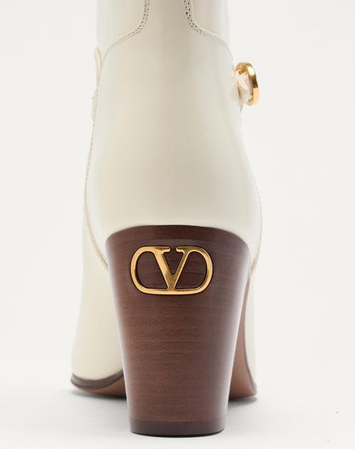 Valentino BOTAS PATTIE DE CUERO DE BECERRO Y TACÓN DE 75 MM Tienda de fábrica