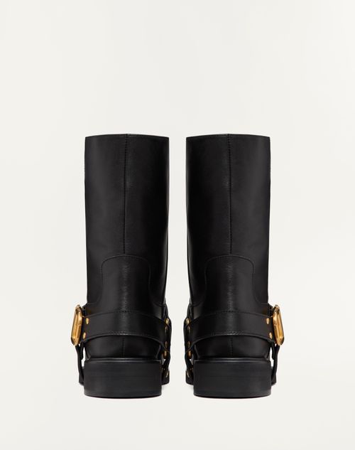 Valentino BOTAS AL TOBILLO VLOGO SIGNATURE DE CUERO DE BECERRO CON TACÓN DE 30 MM En oferta