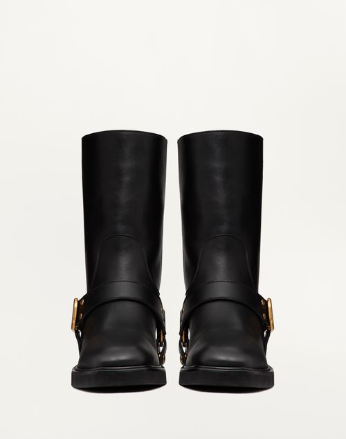 Valentino BOTAS AL TOBILLO VLOGO SIGNATURE DE CUERO DE BECERRO CON TACÓN DE 30 MM En oferta
