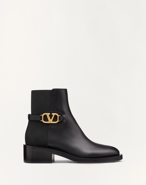 Valentino BOTINES VLOGO SIGNATURE DE PIEL DE BECERRO CON TACÓN DE 30 MM
