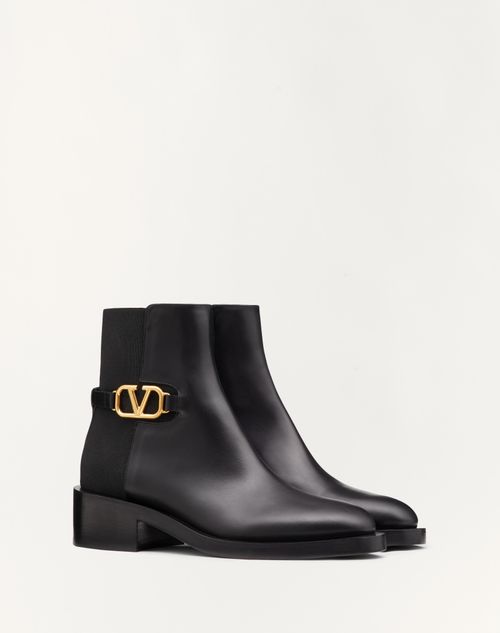 Valentino BOTINES VLOGO SIGNATURE DE PIEL DE BECERRO CON TACÓN DE 30 MM Libre de impuestos
