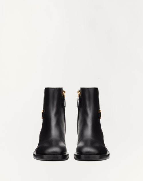 Valentino BOTINES VLOGO SIGNATURE DE PIEL DE BECERRO CON TACÓN DE 30 MM Libre de impuestos