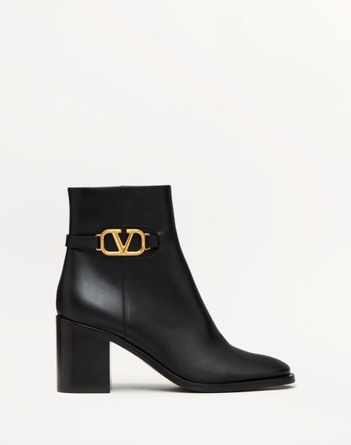 Valentino BOTINES VLOGO SIGNATURE DE PIEL DE BECERRO CON TACÓN DE 75 MM