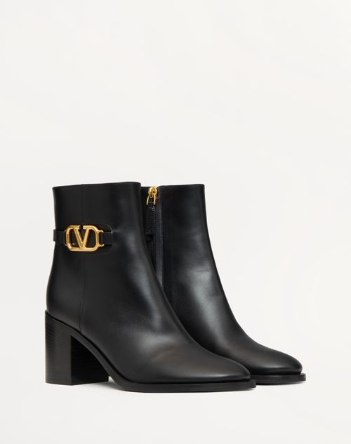 Valentino BOTINES VLOGO SIGNATURE DE PIEL DE BECERRO CON TACÓN DE 75 MM Descuentos del mes