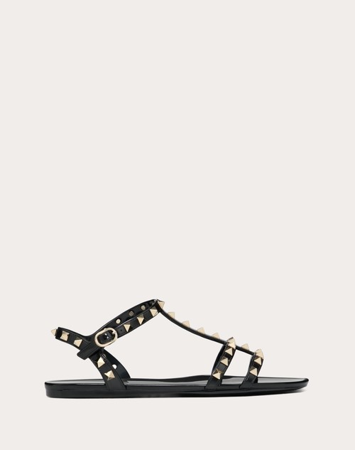 Valentino SANDALIAS PLANAS ROCKSTUD DE GOMA Descuento por venta flash