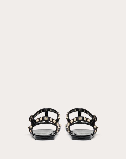 Valentino SANDALIAS PLANAS ROCKSTUD DE GOMA Descuento por venta flash