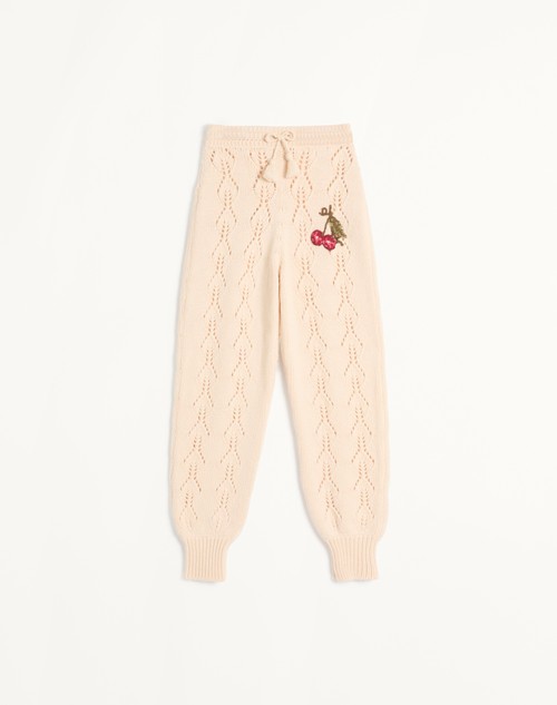 Valentino PANTALÓN DE LANA TEJIDA