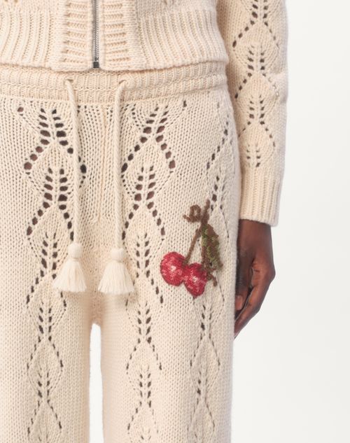 Valentino PANTALÓN DE LANA TEJIDA Outlet