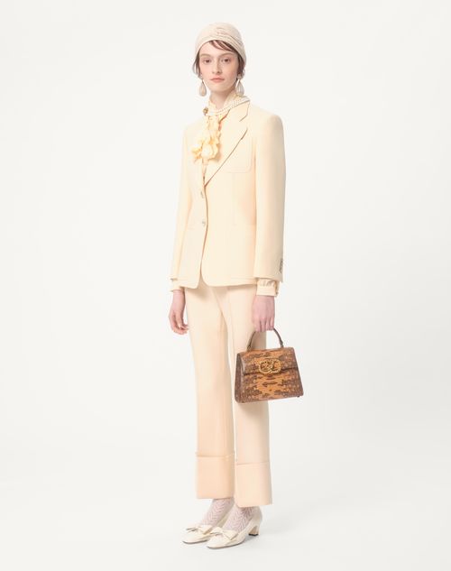 Valentino PANTALÓN DE CREPE COUTURE Outlet online