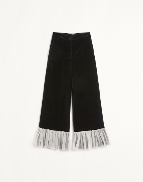 Valentino PANTALÓN DE TERCIOPELO DE ALGODÓN