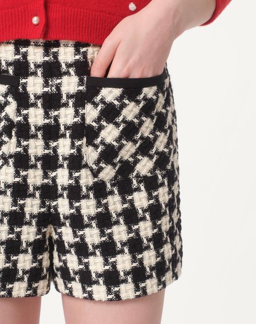 Valentino SHORTS DE DAMIER LIGHT TWEED Los más vendidos